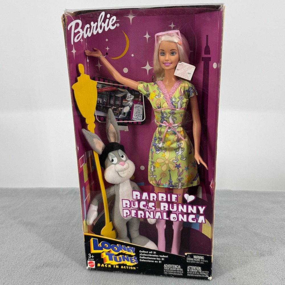 2003 Barbie Loves Bugs Bunny Looney Tunes Back in Action Doll B7037 NRFB